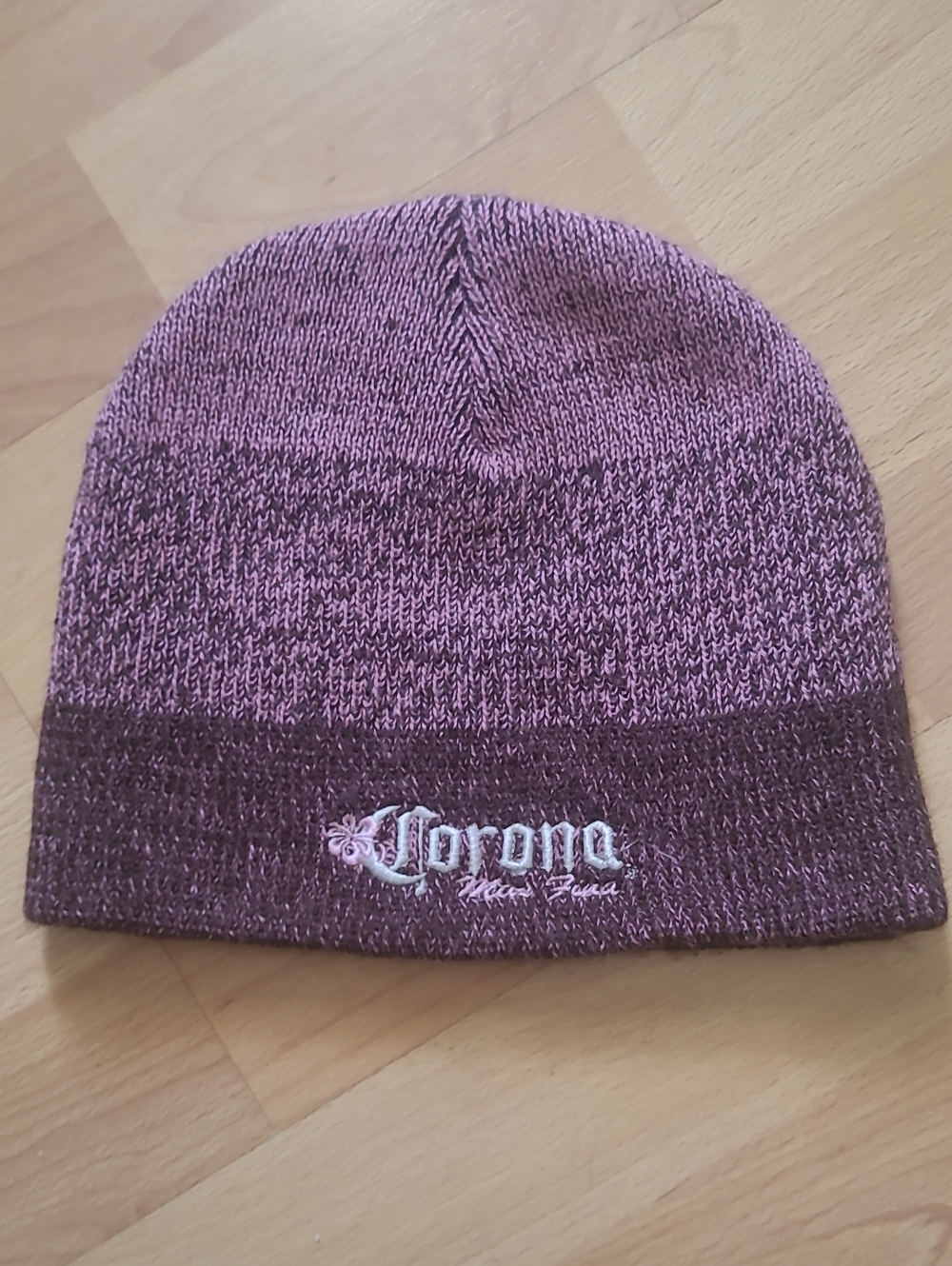 Corona Extra Beanie Floral Pink- Ladies (one size fits most) Winter Hat EUC
